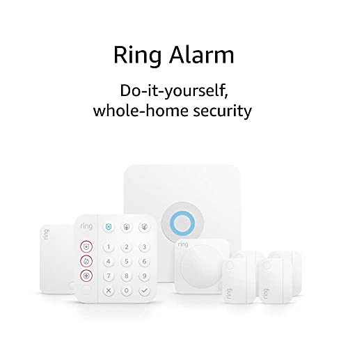 Ring Alarm 8-Piece Kit – Wireless Smart Home Security System | Expandable | Easy Setup | Mobile App Control | 24/7 Professional Monitoring | Alexa