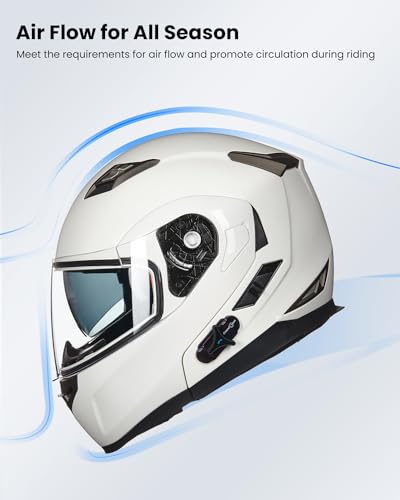 ILM Bluetooth Integrated Modular Flip up Full Face Motorcycle Helmet Sun Shield Mp3 Intercom Model 953/953 PRO