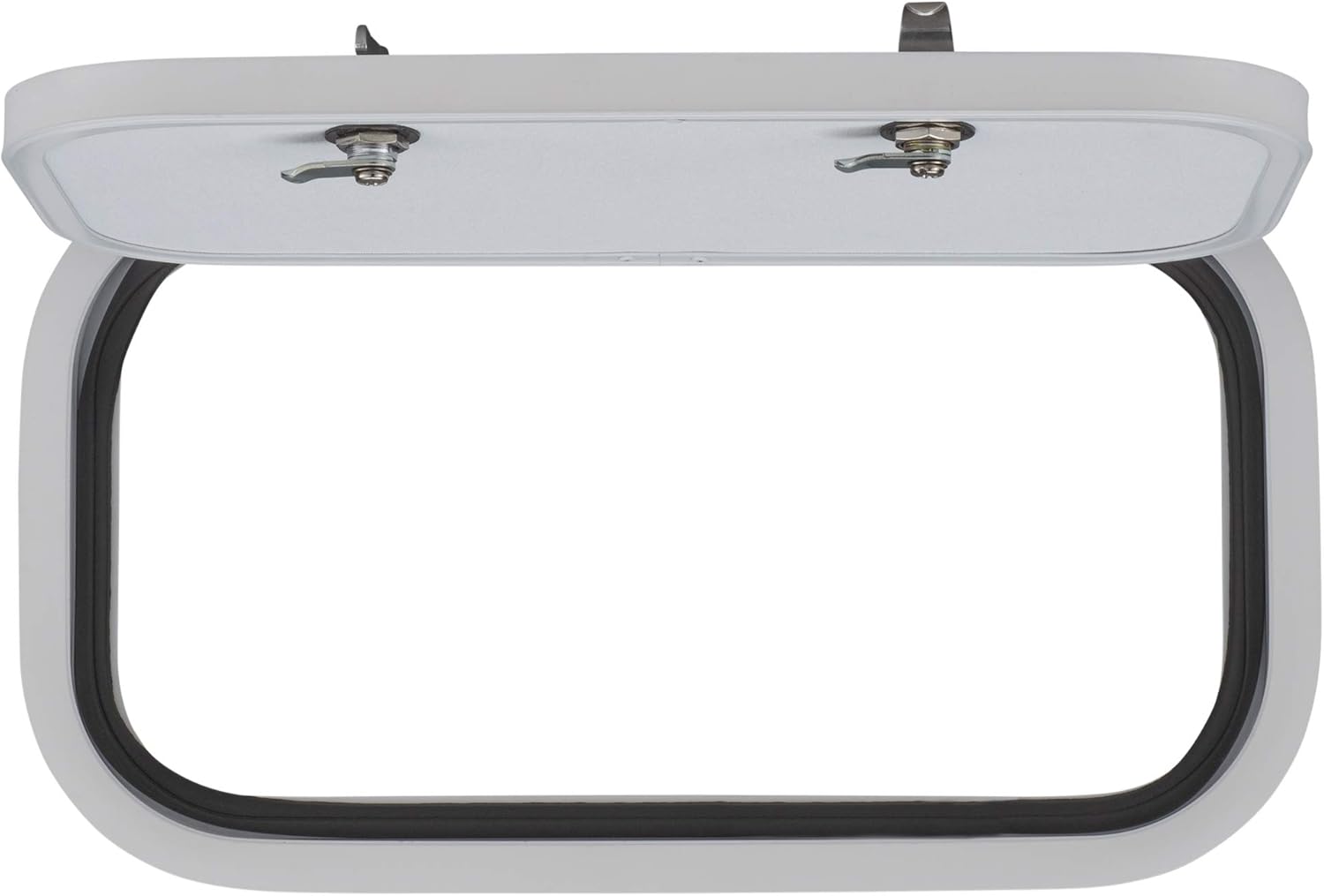RecPro RV Baggage Door 18.5 Wide x 10 High with Rounded Corners for RVs| Compartment Storage Doors with Top Hinge for Campers | Trailer Compartment