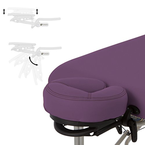EARTHLITE Portable Massage Table LUNA - Ultra-Lightweight, Patented Aluminum Reiki Frame incl. Flex-Rest Face Cradle & Carry Case (29lb)