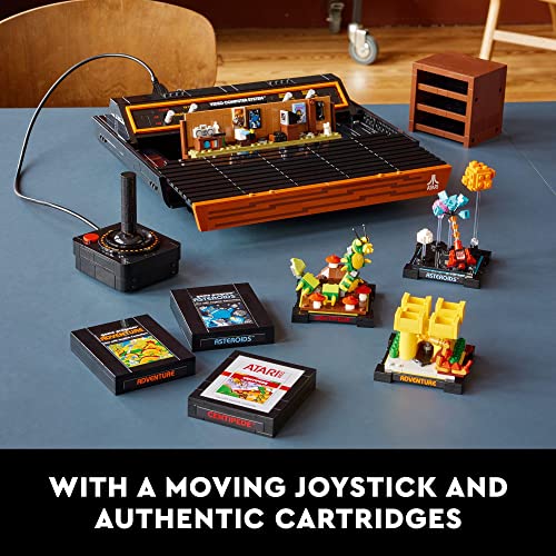 LEGO Icons Atari 2600 Building Set 10306 - Retro Video Game Console and Gaming Cartridge Replicas, Featuring Minifigure and Joystick