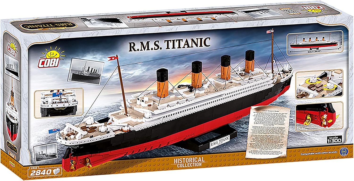 COBI - Historical Collecition R.M.S Titanic 1:300 (2840 PCS), Multicolor