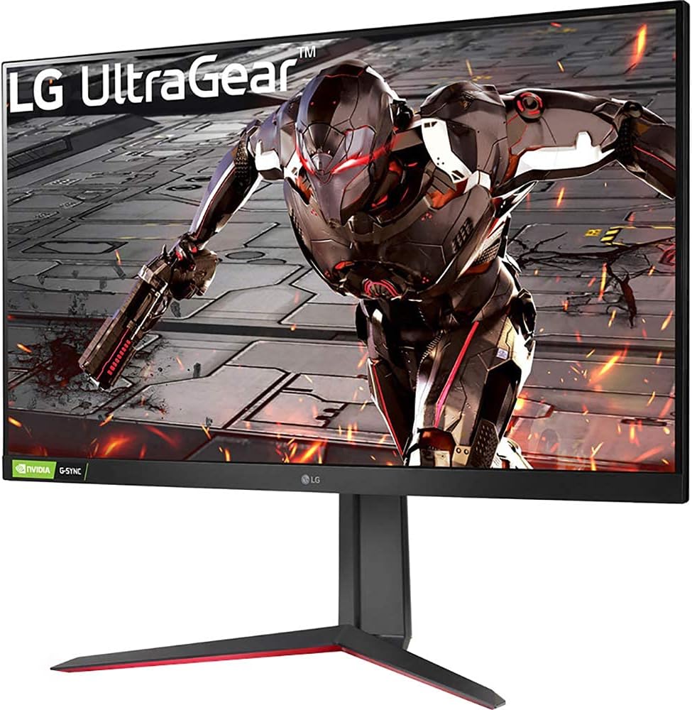 LG 32GN550-B 32 Inch Ultragear VA Gaming Monitor with 165Hz Refresh Rate/FHD (1920 x 1080) with HDR10 / 1ms Response Time with MBR and Compatible