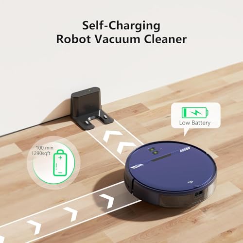 Robot Vacuum and Mop Combo, Automatic Slef-Cleaning Robotic Vacuum Cleaner for Pet Hair, Smart 2 in 1 Mopping Robot Vacuum with Schedule