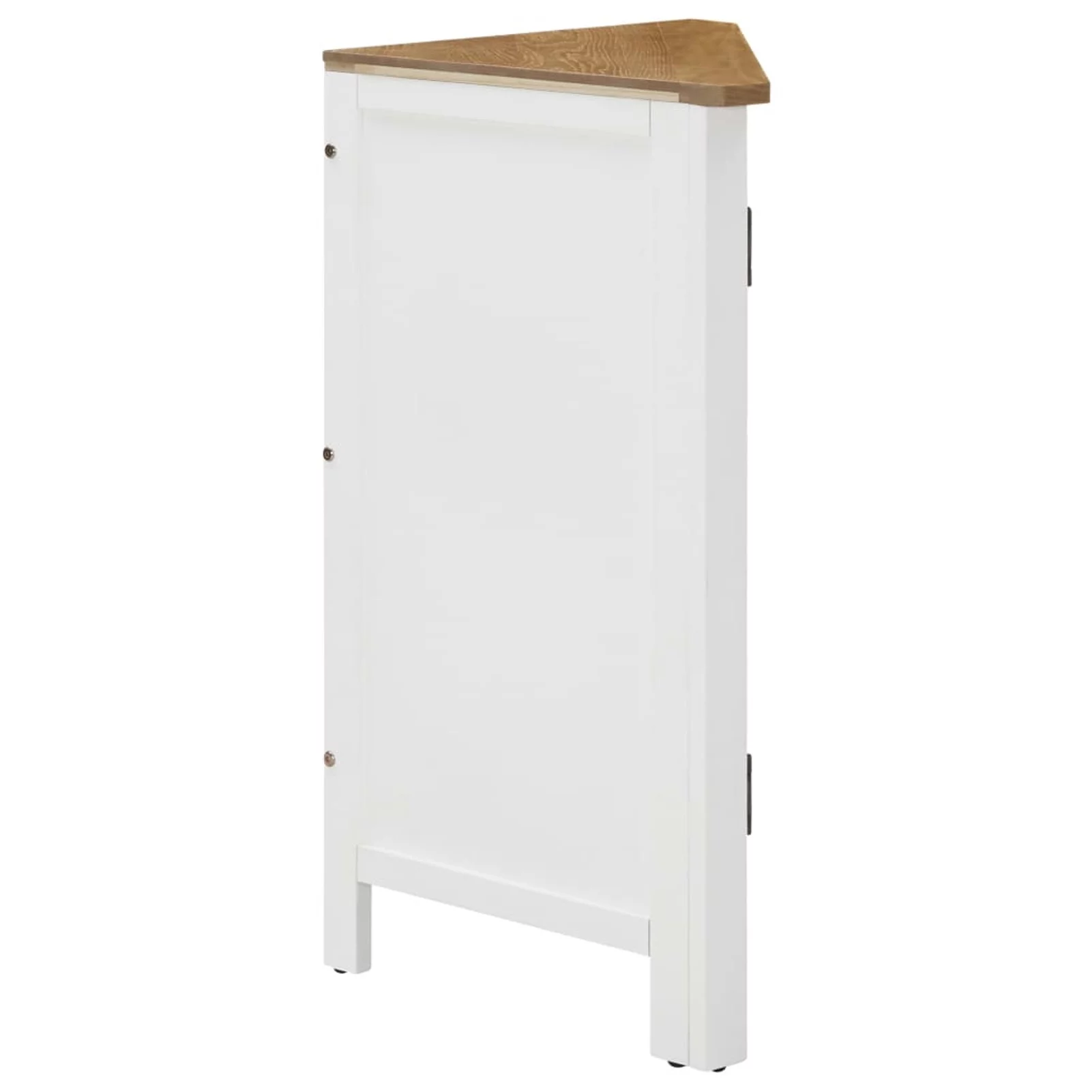 Corner Cabinet 23.2"x17.7"x31.5" Solid Oak Wood