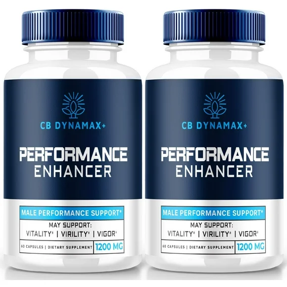 (2 Pack) CB Dynamax + Pills for Men, Male Dietary Supplement, Complete Daily Formula for Men's Wellness and Peak Performance