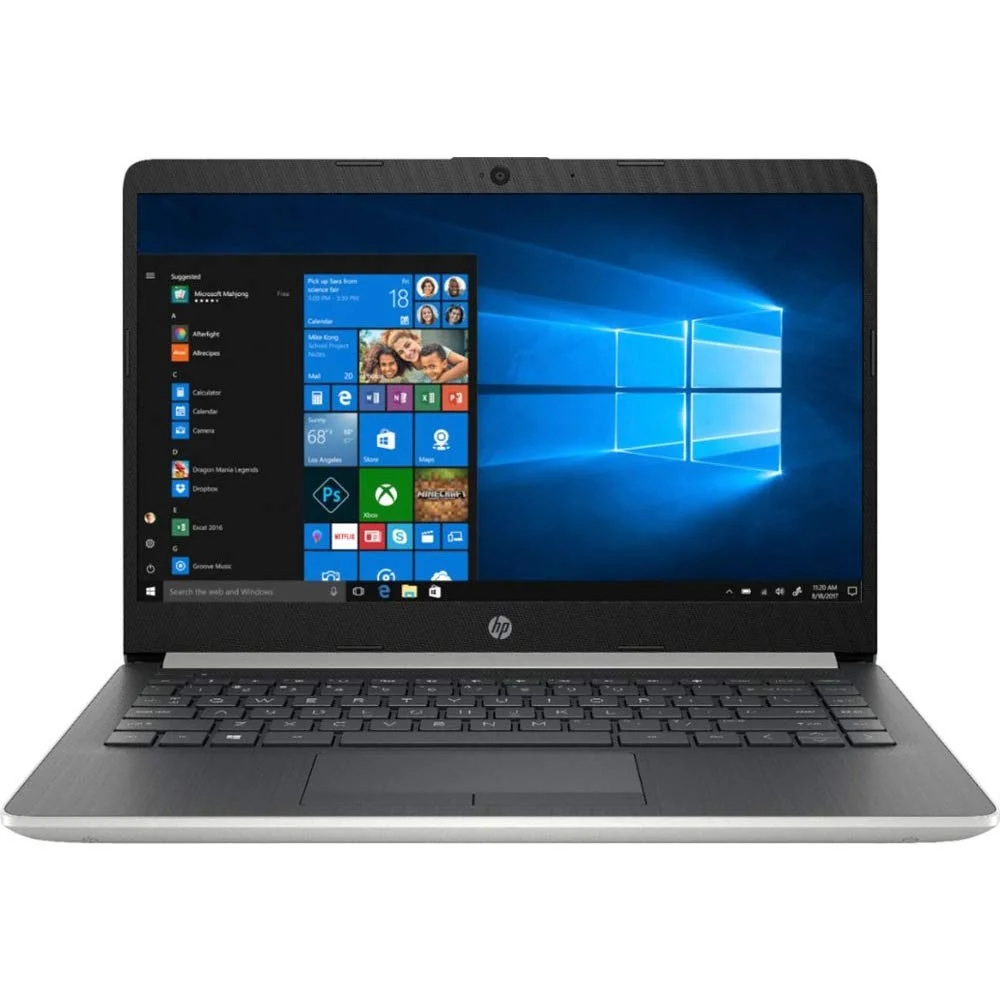 HP 14" Home and Business Laptop Ryzen 3-3200U, 8GB RAM, 128GB M.2 SSD, Dual-Core up to 3.50 GHz, Vega 3 Graphics, RJ-45, USB-C, 4K Output HDMI