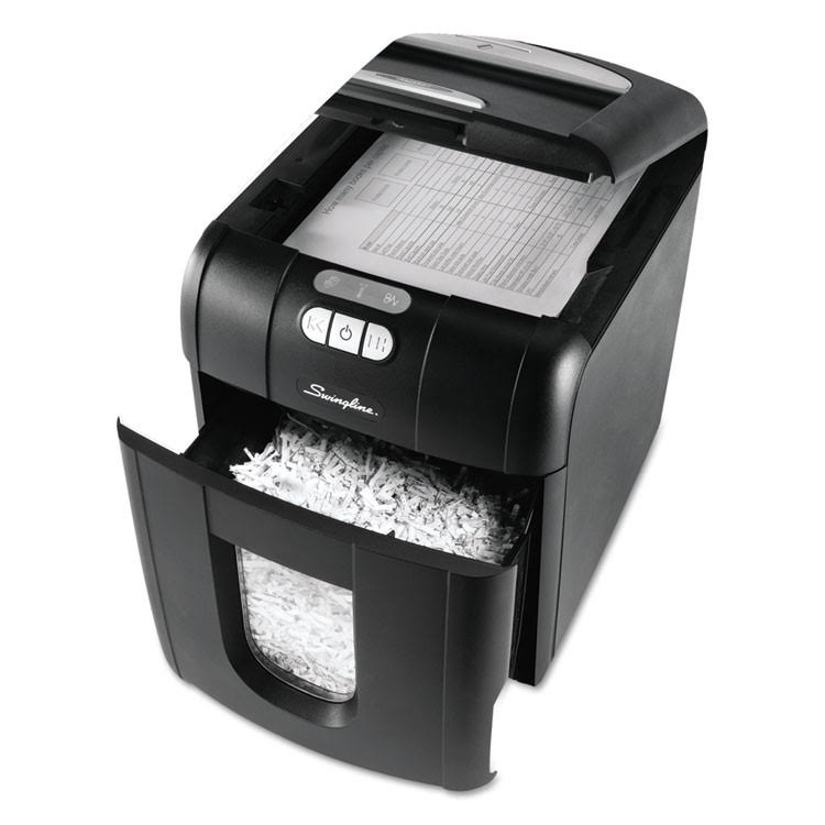 Swingline Stack-and-Shred 130xl Auto Feed Super Cross-Cut Shredder Value Pack