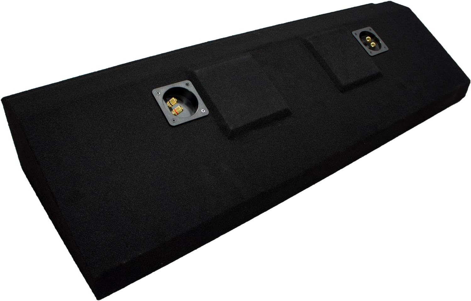 Compatible with 2015-UP Chevy Colorado Crew Cab Truck Dual 10 Sub Box Subwoofer Enclosure New