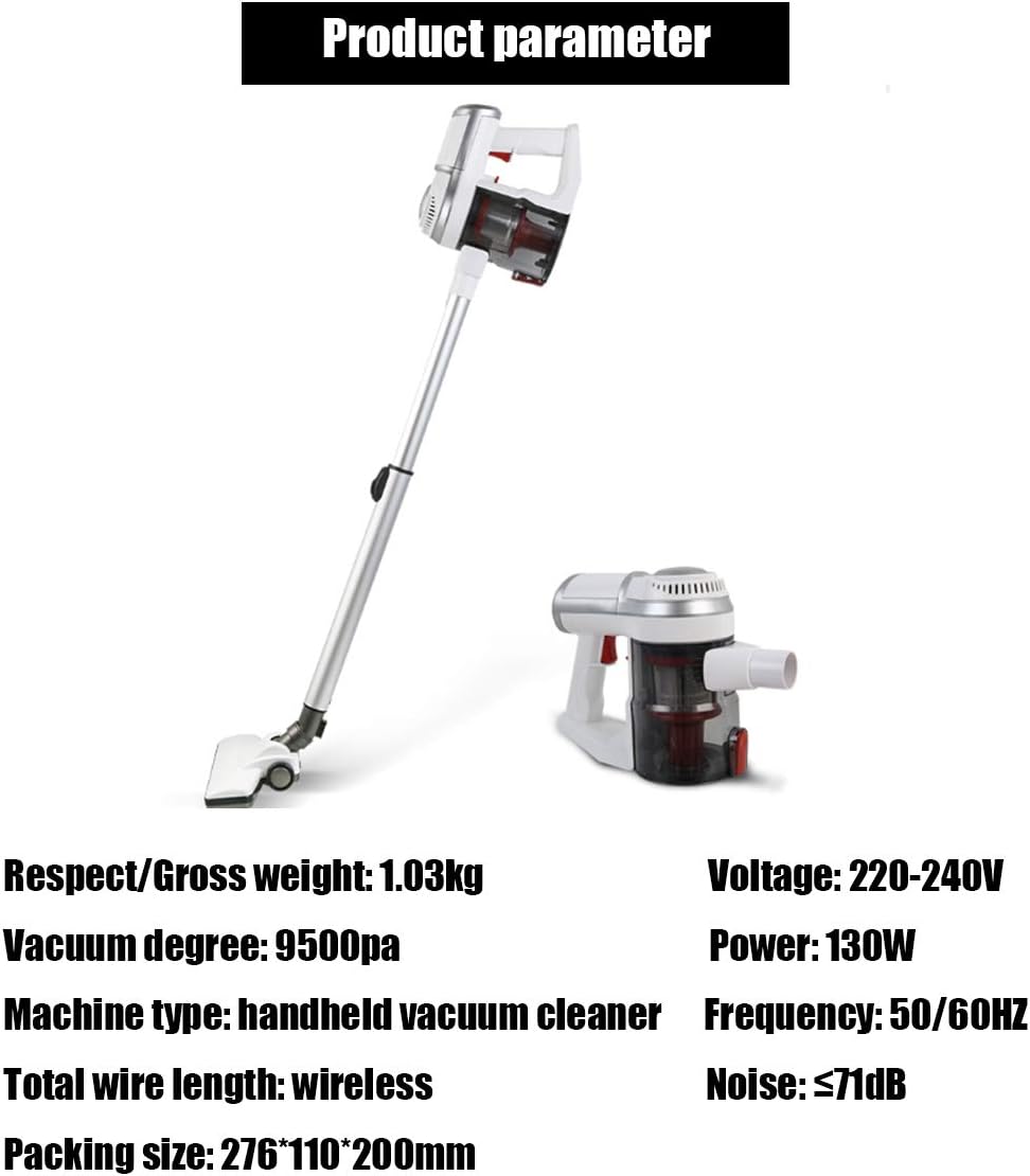 Hand-Held Vacuum Cleaner 9.5Kpa Strong Suction Power of Only 1.03Kg One-Button Vacuum Dust Cup Triple Filtration Sem.