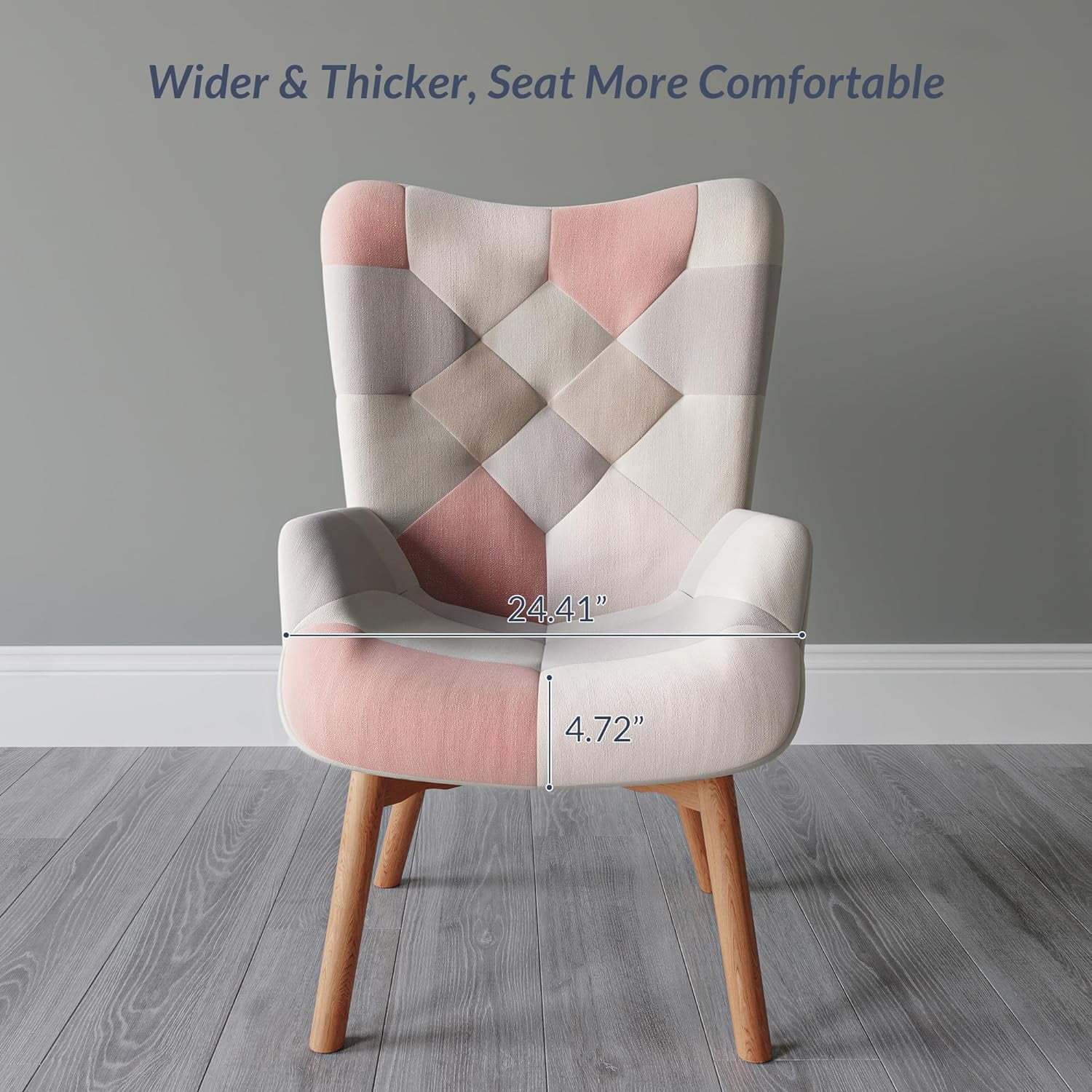 Colorful Patchwork Accent Chair