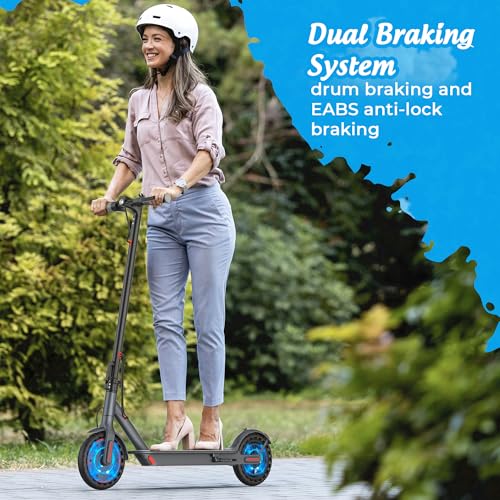 Electric Scooter, 10" /8.5" Solid Tires, 500W/350W Motor,19/22Mph, 22/28/52 Miles Long Range