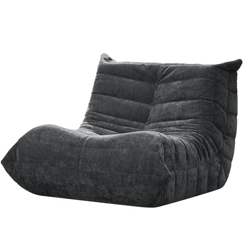 Bean Bag Chairs for Adults Giant Bean Bag Chair Memory Foam BeanBag Chair Big Bean Bag Sofa with Filler Faux Fur Fireside Beanbags Lazy Sofa for