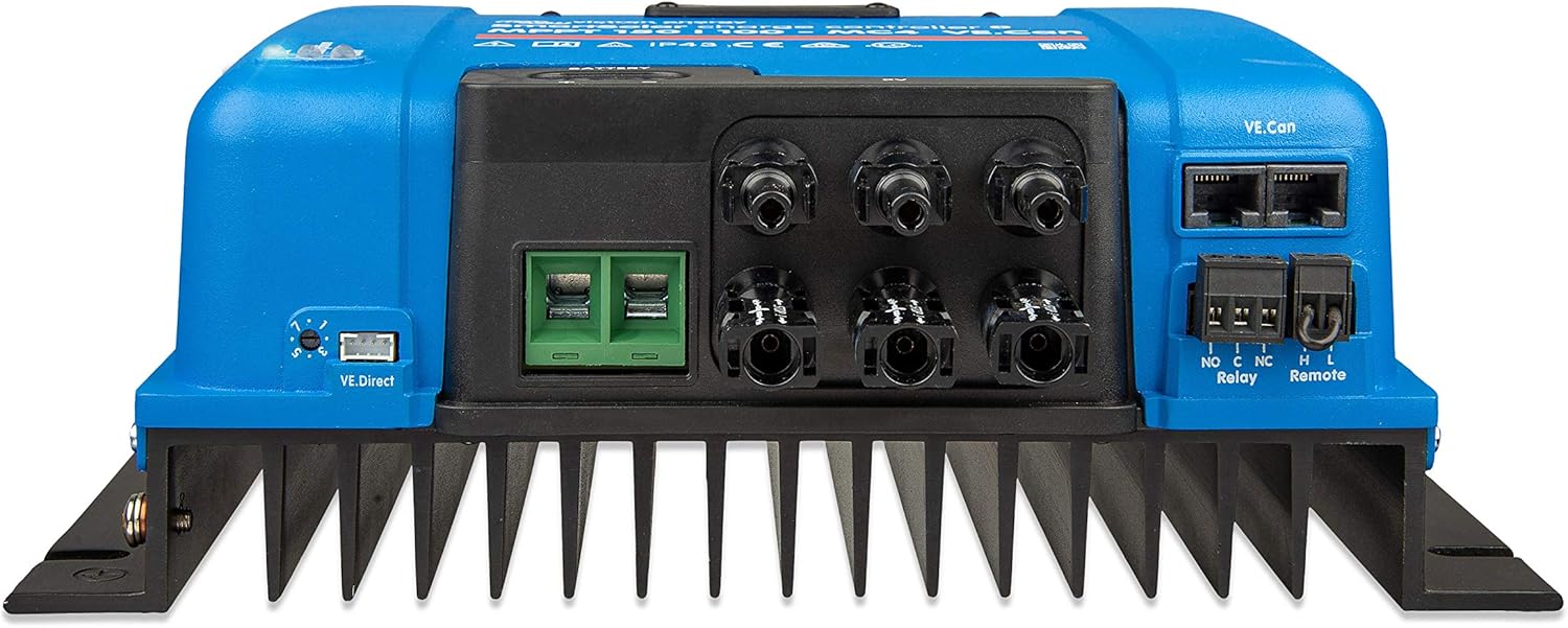 Victron Energy SmartSolar MPPT MC4 VE.Can 250V 100 amp 12/24/36/48-Volt Solar Charge Controller (Bluetooth)