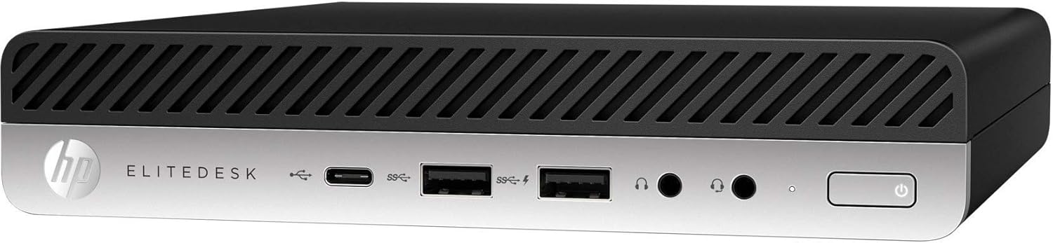 HP EliteDesk 705 G5 Desktop Computer - Ryzen 5 PRO 3400GE - 8 GB RAM - 256 GB SSD - Desktop Mini - (Renewed)