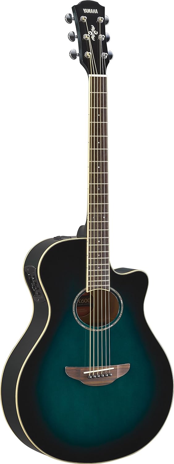 Yamaha APX600 VW Thin Body Acoustic-Electric Guitar, Vintage White