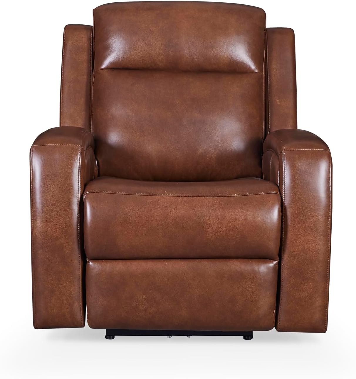 Cheyenne Dual Power Zero Gravity Leather Swivel Recliner, Saddle