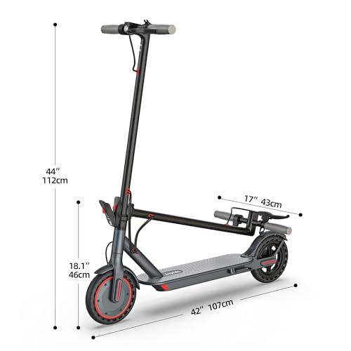 Electric Scooter Adults, Powerful 350W E-Scooter, Max 19 Mph & 15-19 Miles Range Scooters, Folding Scooters with 8.5" Solid Tires