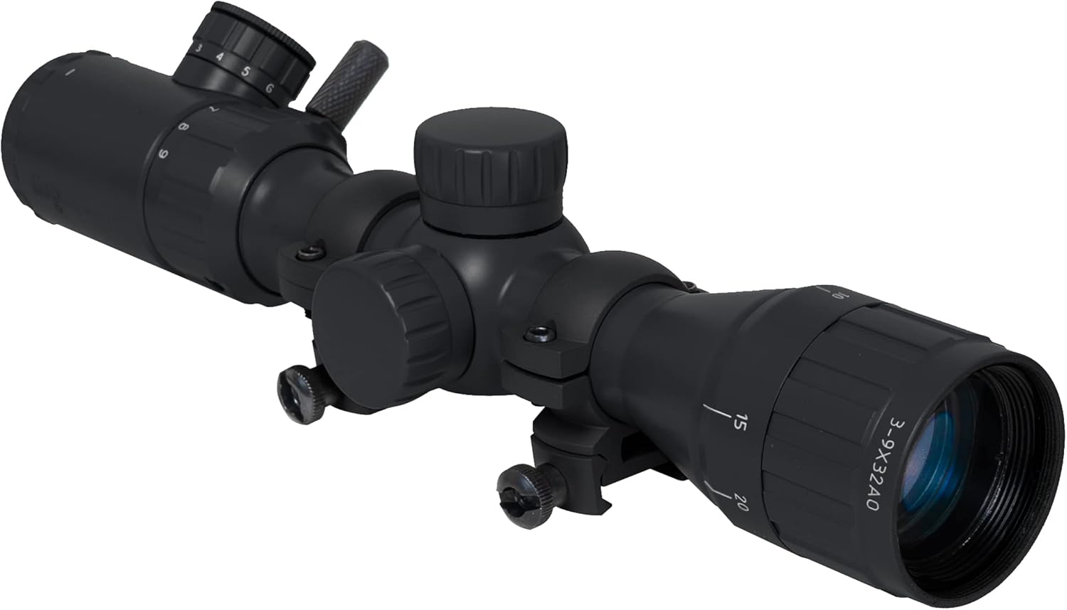 Monstrum 3-9x32 AO Rifle Scope with Illuminated Range Finder Reticle and Parallax Adjustment