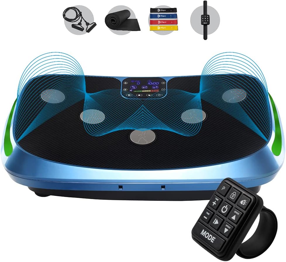 LifePro Rumblex 4D Vibration Plate Exercise Machine - Triple Motor Oscillation, Linear