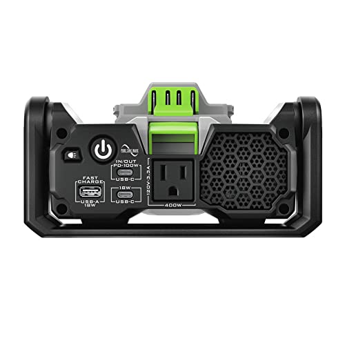 EGO POWER+ Portable Inverter, 400W, Power Inverter Generator, Quiet. Battery and Charger Not Included - PAD5000