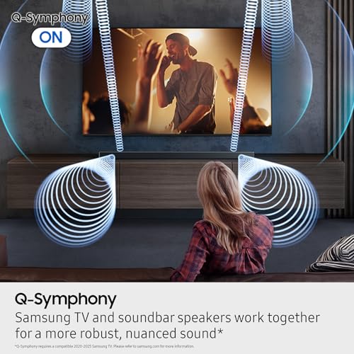 SAMSUNG Q990D 11.1.4ch Soundbar w/Wireless Dolby Atmos Audio, Rear Speaker Included, Q-Symphony, SpaceFit Sound Pro, Adaptive Sound