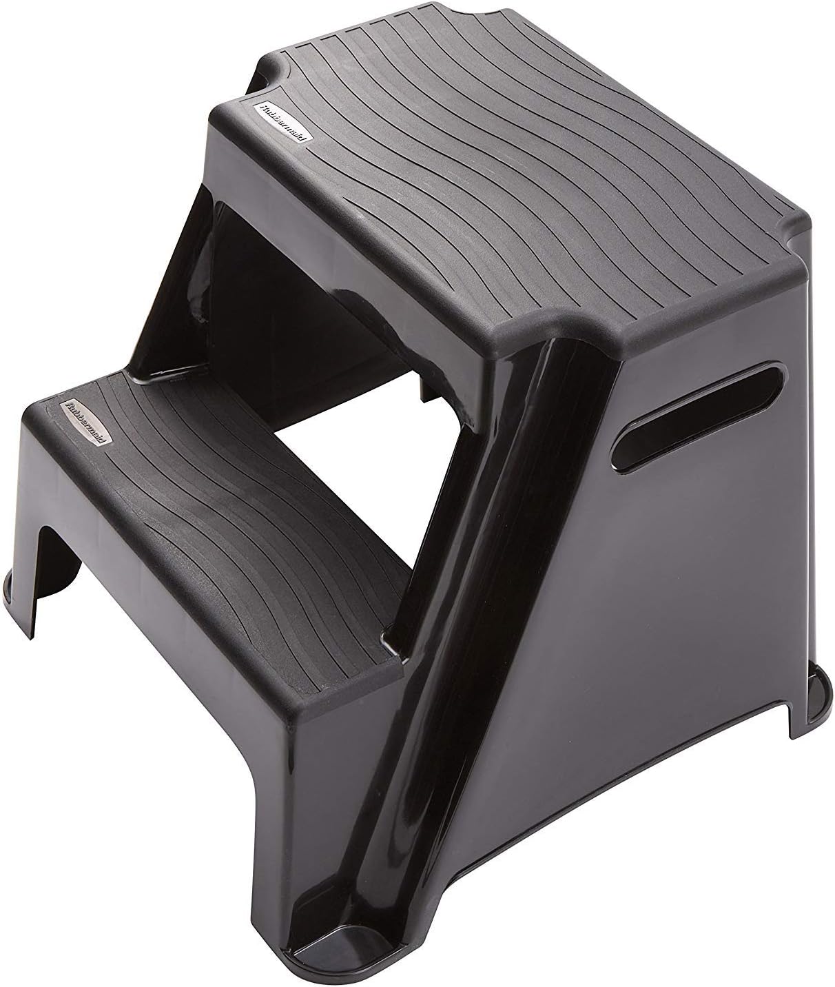 Rubbermaid RM-P2 2-Step Molded Plastic Stool with Non-Slip Step Treads 300-Pound Capacity