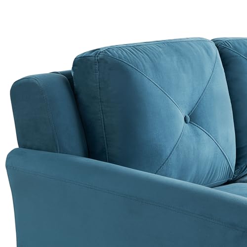 Lifestyle Solutions Harrington Loveseat, Black