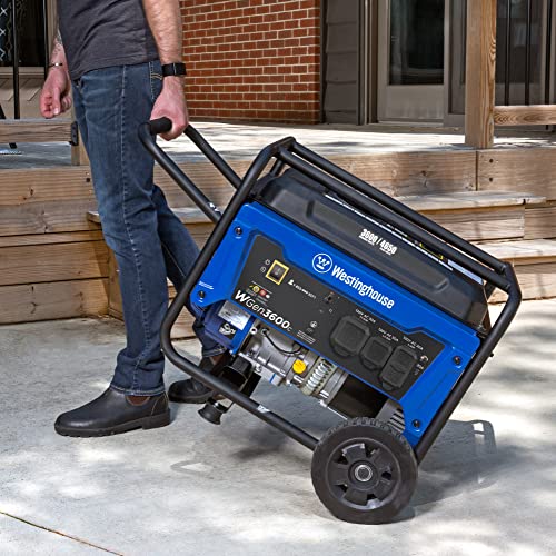 Westinghouse 4650 Peak Watt Portable Generator, RV Ready 30A Outlet, Gas Powered, CO Sensor