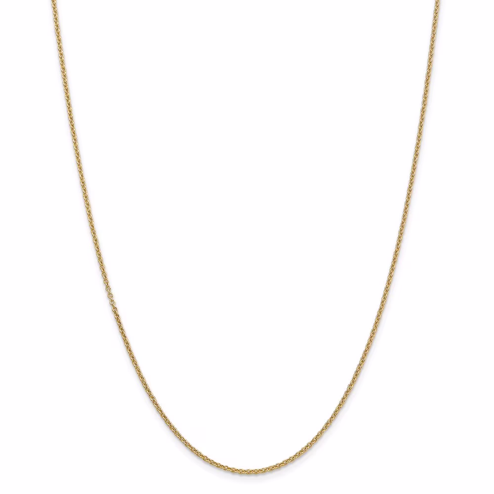 14k Gold 1.6mm Cable Chain Necklace 30 Inch Jewelry Gifts for Women - 5.0 Grams