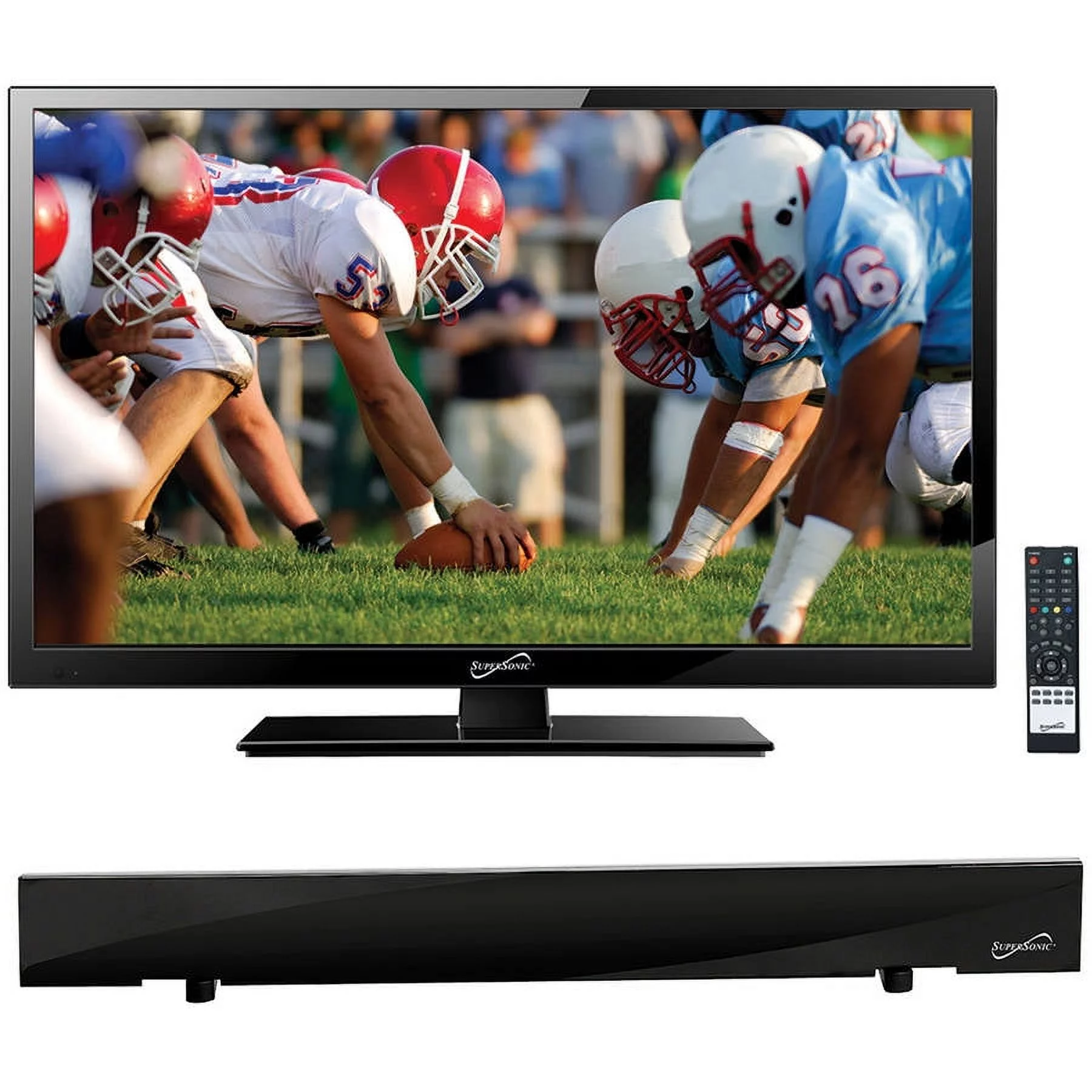 Supersonic 19" Class - HD LED TV - 720p, 60Hz (SC-1911) and SC-612 HDTV Flat Digital Antenna