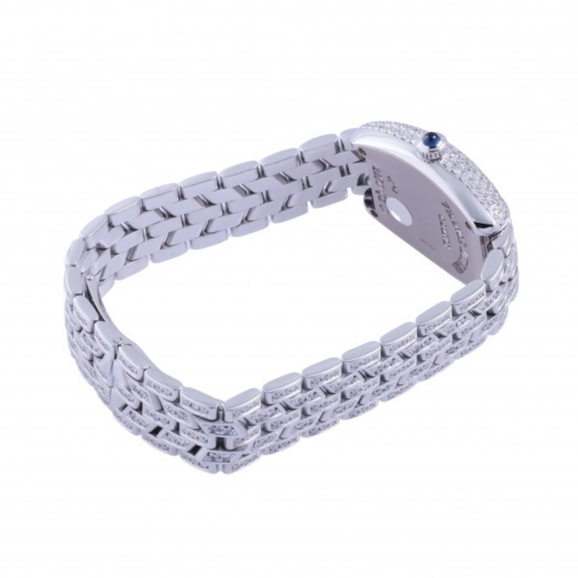 Pre-Owned Franck Muller FRANCK MULLER Tonneau curvex 2250QZD silver dial watch ladies (Good)
