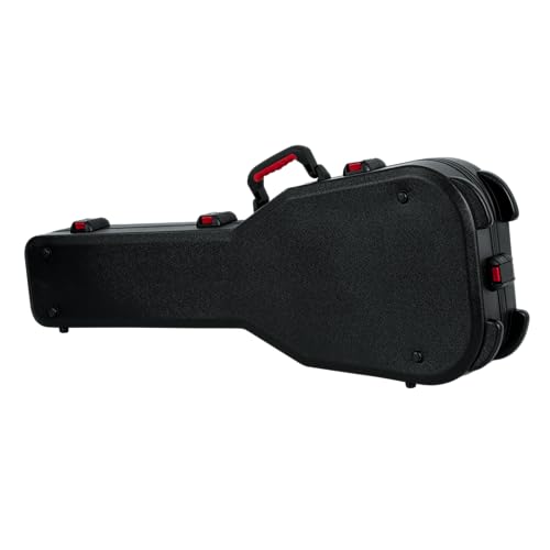 Gator Cases Molded Flight Case for Strat/Tele Style Electric Guitars with TSA Approved Locking Latch, (GTSA-GTRELEC)