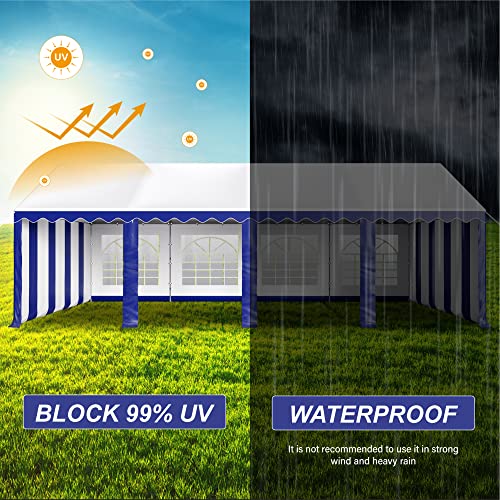 PHI VILLA 20'x16' Outdoor Heavy Duty Party Tent Large Commercial Canopy Wedding Event Shelter with Removable Sidewalls & 3 Storage Bags for Patio