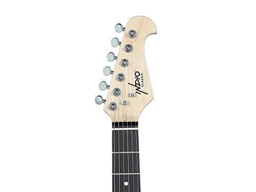 Monoprice Indo Series 6 String Basswood-Body Electric Guitar, Right, Sunburst (625882)