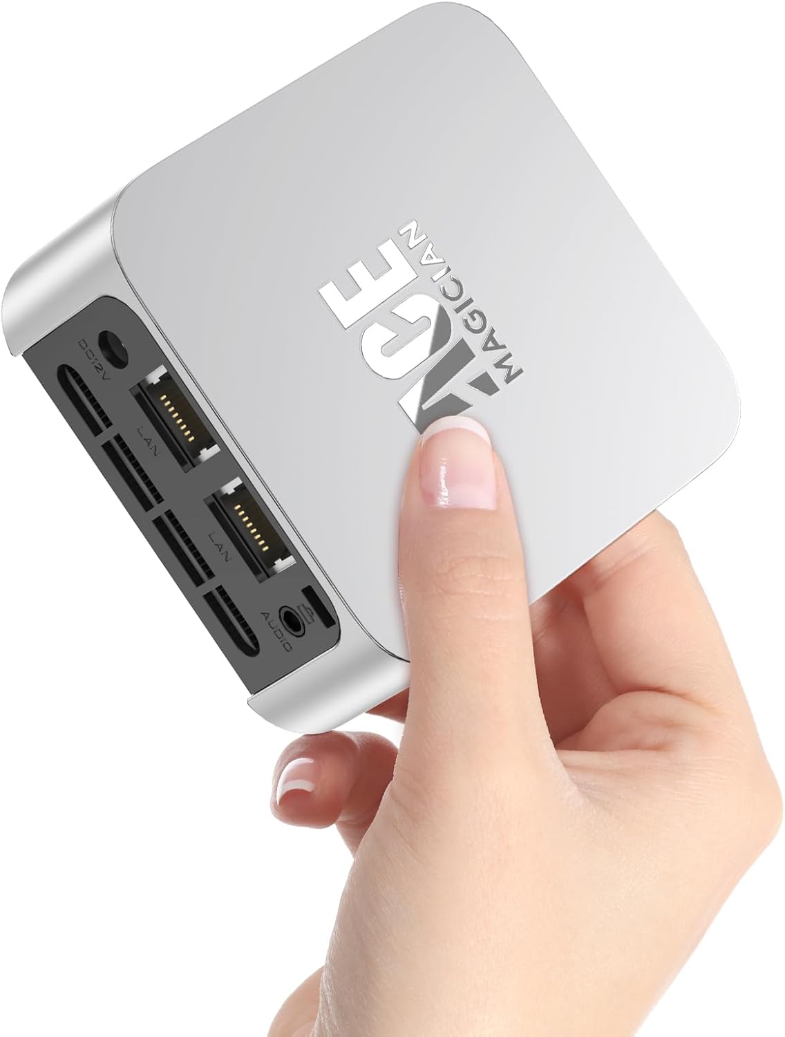 ACEMAGICIAN Mini PC,Intel 12th Gen N95 (up to 3.4GHz) ，Desktop Computers with 16GB LPDDR5 512GB M.2 SSD ， Micro PC Support 4K UHD