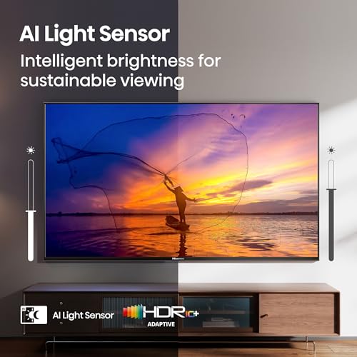 Hisense 50" Class E6 Series QLED 4K UHD Smart Fire TV (50E6QF, 2025 Model) - QLED, AI Light Sensor, Dolby Vision &middot; Atmos