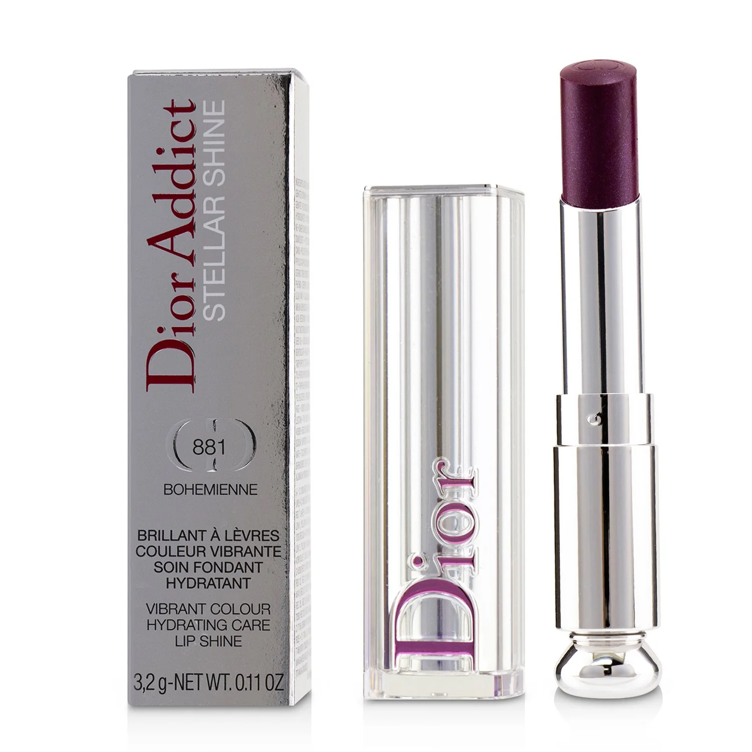 Christian Dior Dior Addict Stellar Shine Lipstick - # 639 Riviera Star (Pop Coral)  3.2g/0.11oz