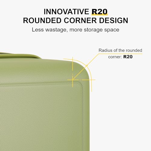 LEVEL8 Hard Shell Carry on Luggage Airline Approved, Carry-on Suitcases with Wheels, Lightweight Luminous Textured Hardside Travel Bag with Tsa Lock