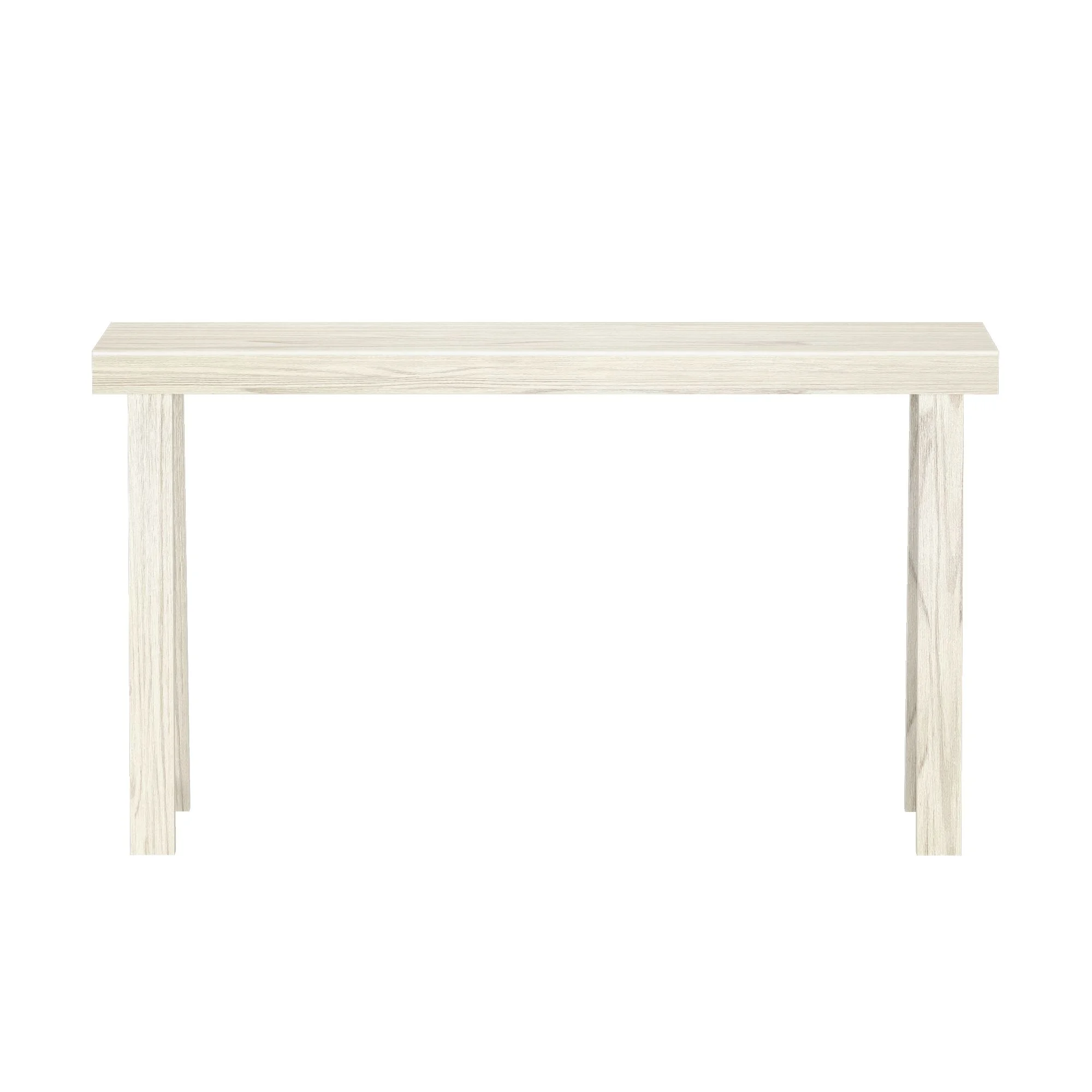 Plank+Beam 56" Classic Console Table, Wooden Sofa Table, Narrow Entryway Table, Console Tables for Entryway, White Sand Wirebrush