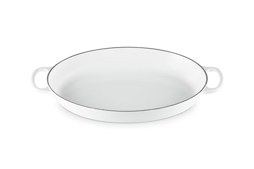 Le Creuset Enameled Cast Iron Signature Oval Baker, 3qt. Sea Salt