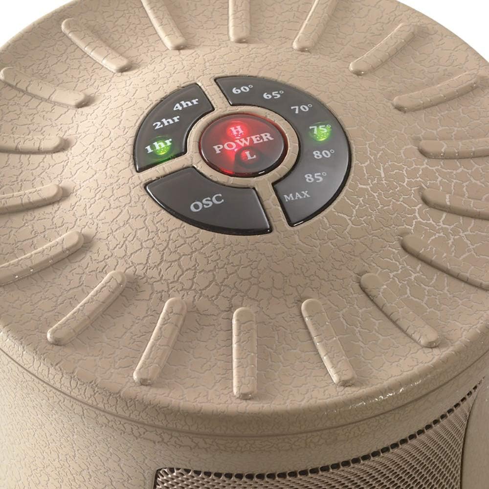 Lasko 6435 Designer Series 1500 Watt Decorative Base Oscillating Ceramic Space Heater with 3 Heat Settings and Built In Safety Features