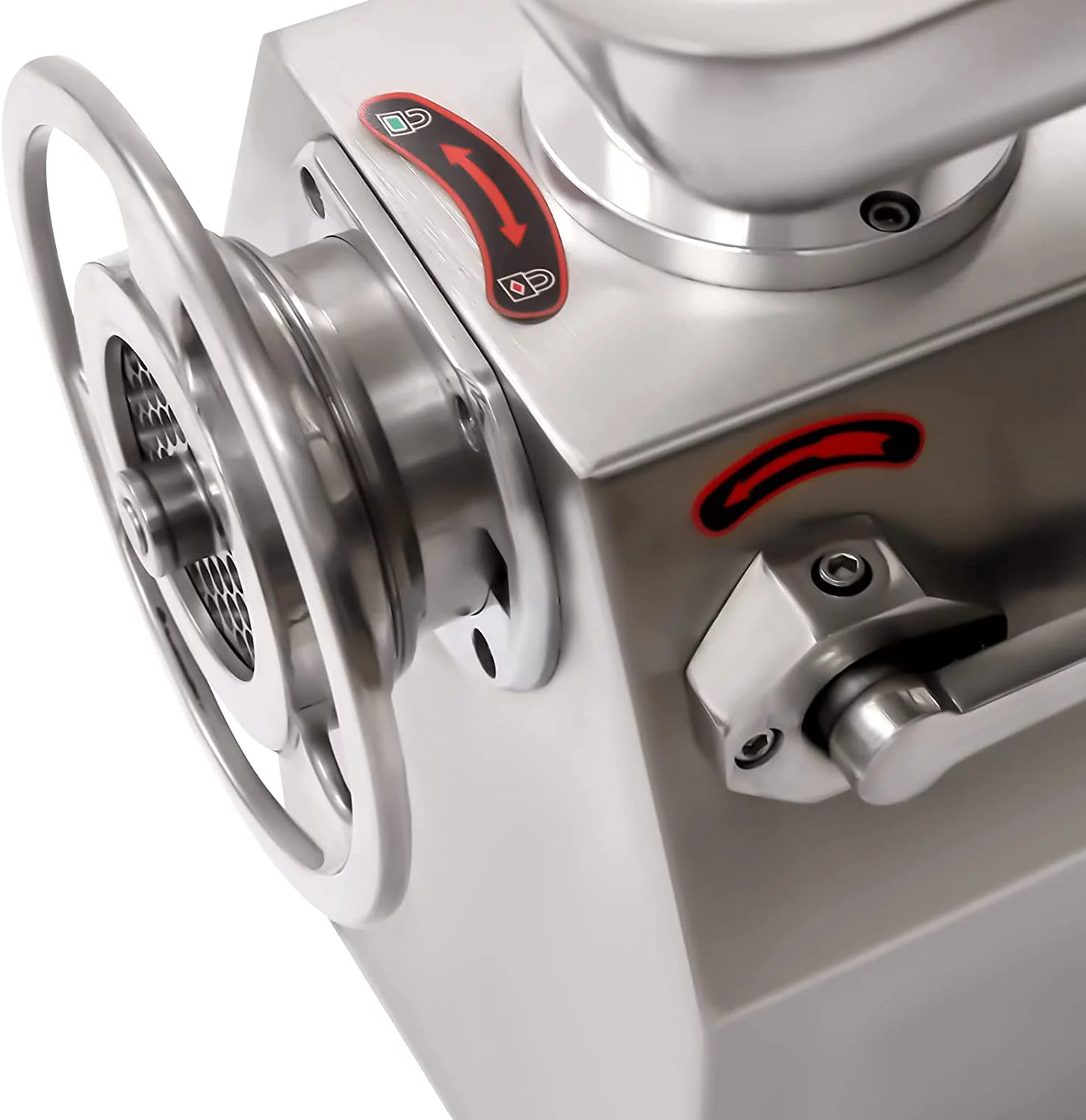 Miumaeov 110V Commercial Electric Meat Grinder Stainless Steel 1100W Counter Top 550lbs/h