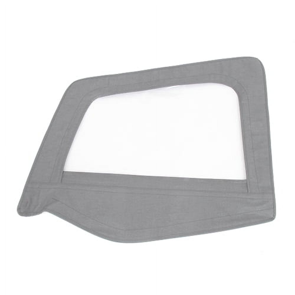 Smittybilt Soft Top Door Skin W/ Frame 87-95 Wrangler YJ Driver Side Denim Gray Fits select: 1989-1995 JEEP WRANGLER / YJ, 1987-1988 JEEP WRANGLER