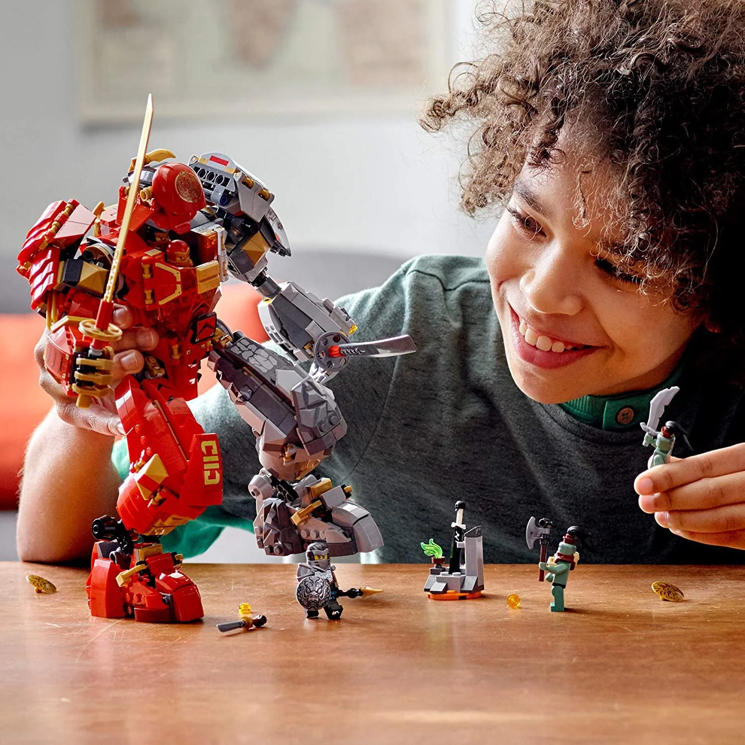 LEGO NINJAGO Fire Stone Mech 71720 Building Kit Featuring LEGO Ninja Mech, New 2020 (968 Pieces)…