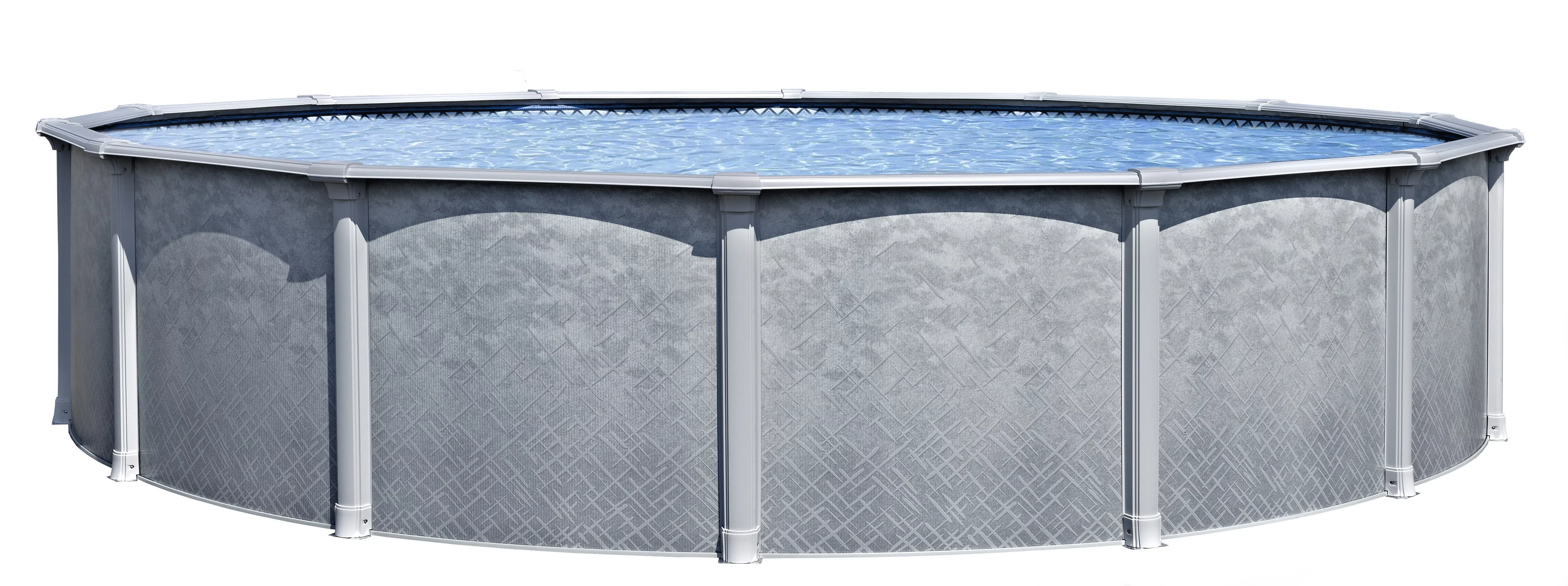 Lake Effect Pools Lifestyle 15' Round 54 Resin Protected Steel Wall Above Ground Swimming Pool
