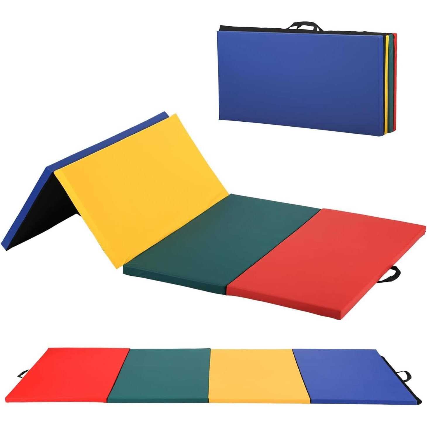 BestMassage Gymnastics Mat Exercise folding Panel Gymnastics Mat Gym Fitness Exercise Mat 4 - Sports Supplies Online Store