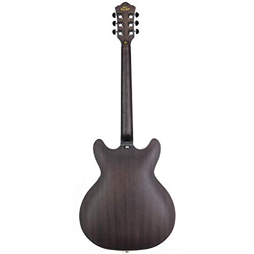 GROTE Electric Guitar Semi-Hollow Body Guitar matte finished P90 (Grey)
