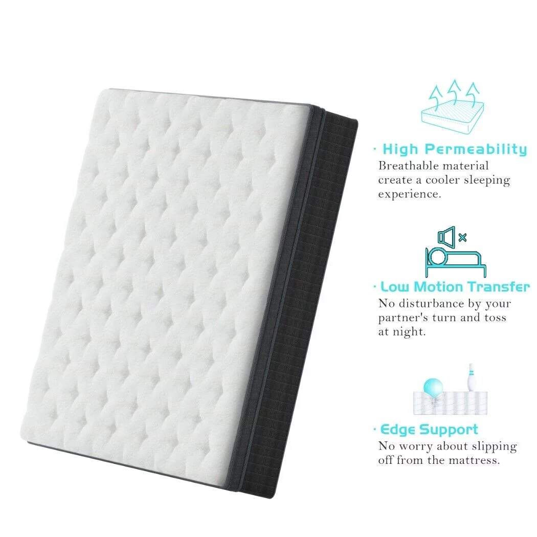 10 inch Queen Mattress, Hybrid Mattresses Medium Firm in a Box