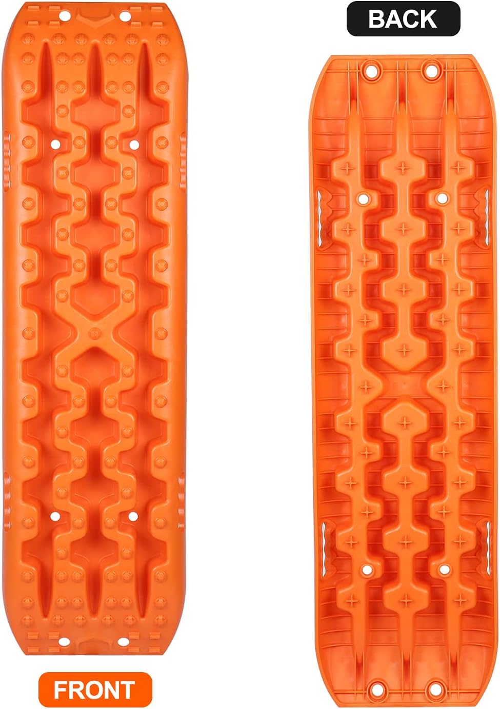 Recovery Boards Traction Tracks, One Pair Recovery Traction Mats, Tire Traction Boards Tool for Off-Road Truck, Cars, Sand, Snow, Mud